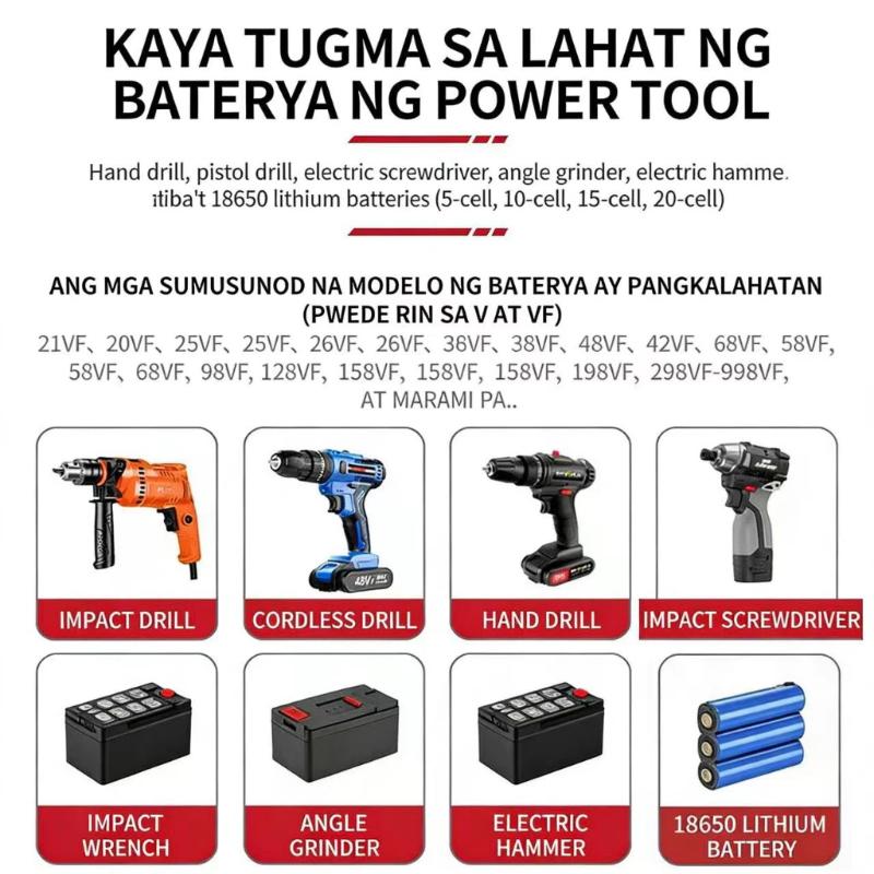 Power Tools For Construction Work - 21V Universal-Lithium-Batterieladegerät, leicht zu transportieren, stabiler