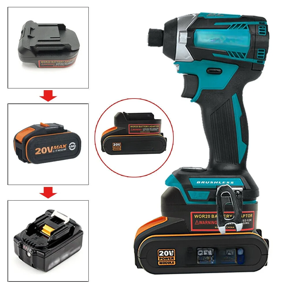 Power Tools Orange - Konverter Batterie Adapter Für Worx 20V
