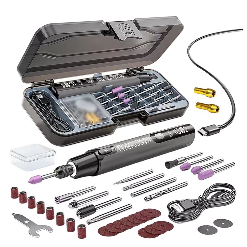 Power Tools Sheets - FYBL-Kabelloser Elektrischer Mini-Gravierstift 3,7V 10000-16000 U/min