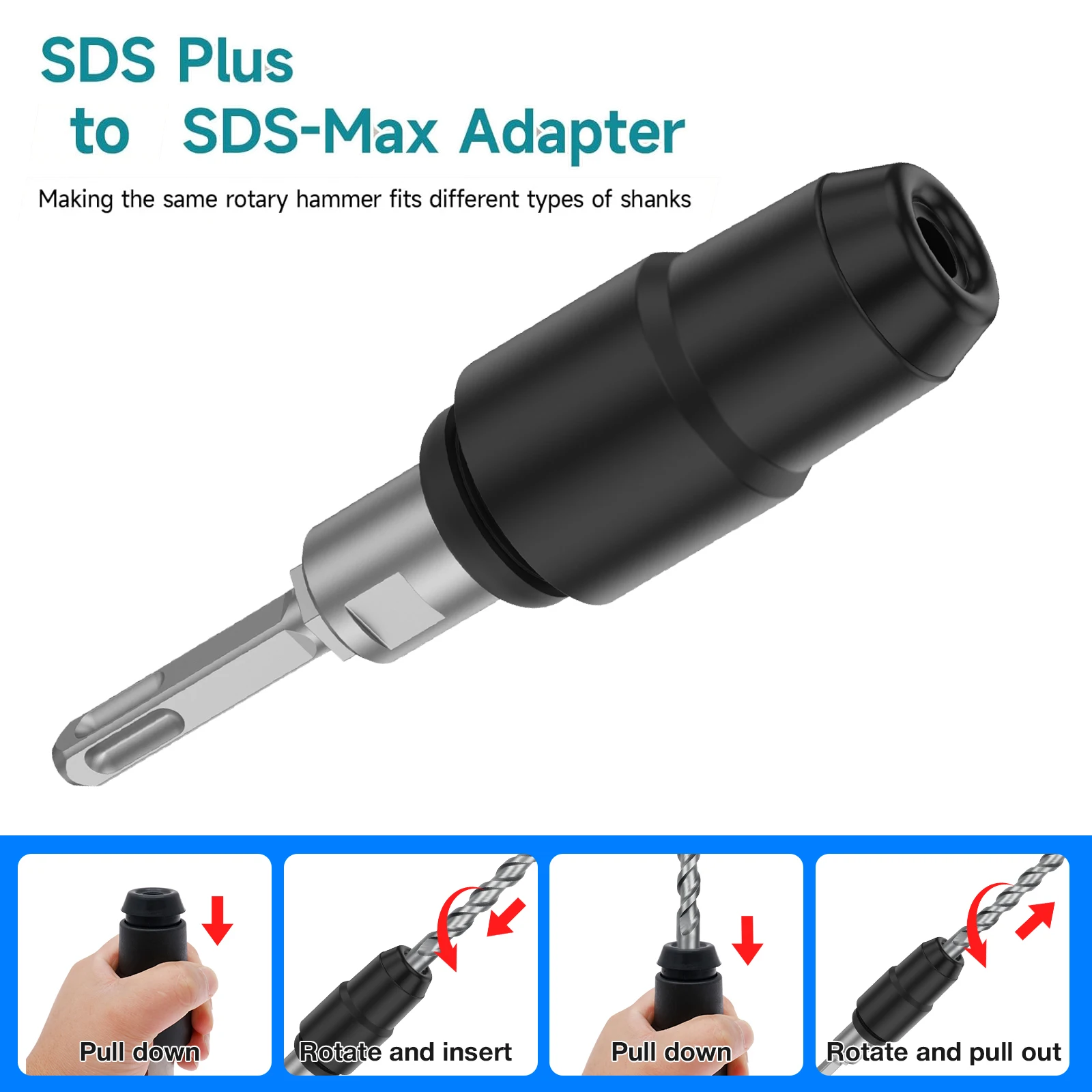 SDS-Plus auf SDS-Max-Adapter f – Hammer Drill Sds Bewertung und Preis