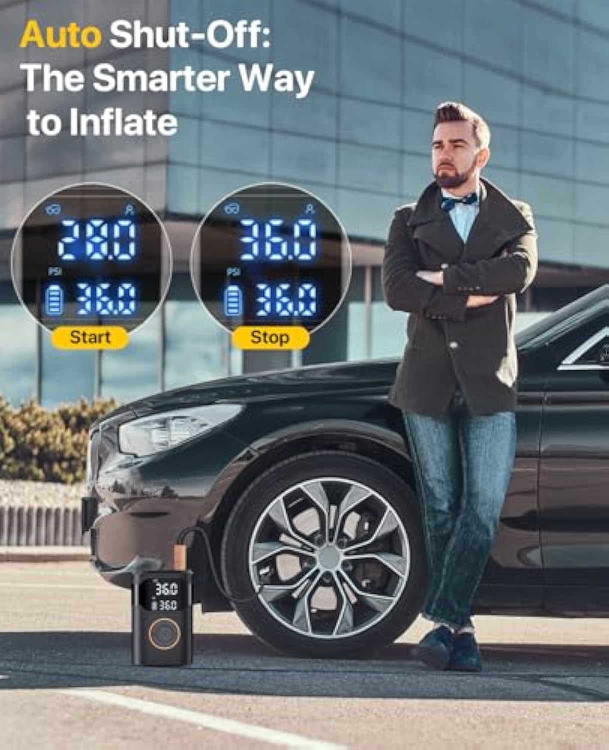 Automatische wiederaufladbare  – Air Compressor Mini Bewertung und Preis